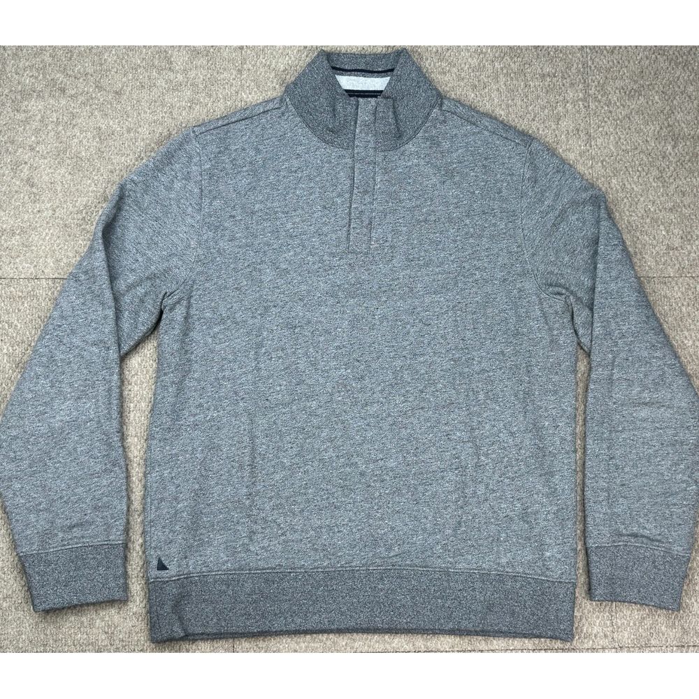 Untuckit Men's 1/4 Zip Long Sleeve Gray‎ Sweater Size Medium